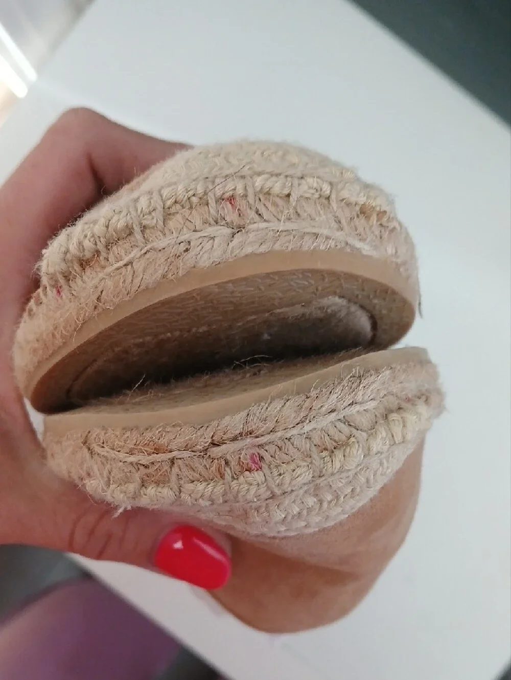 Lauren Ralph Lauren Cognac Suede Espadrille Flats